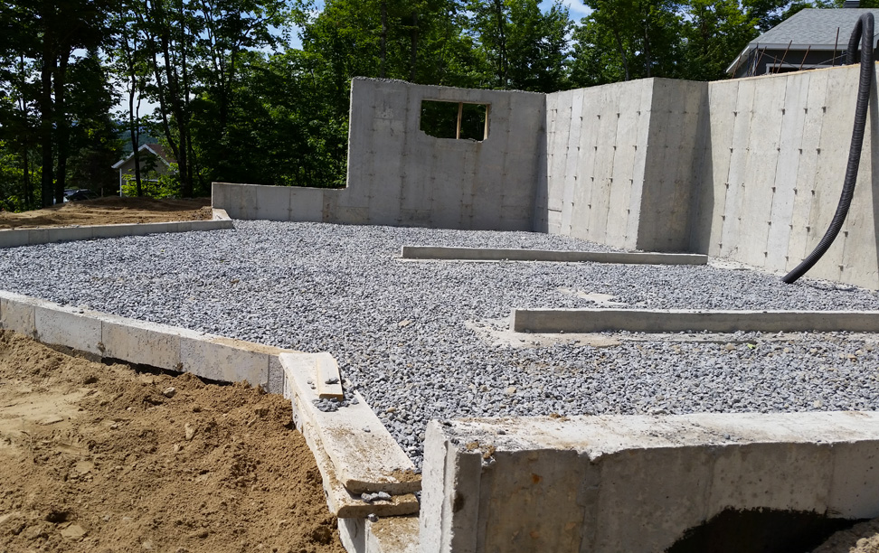 Excavation drainage et remblaie